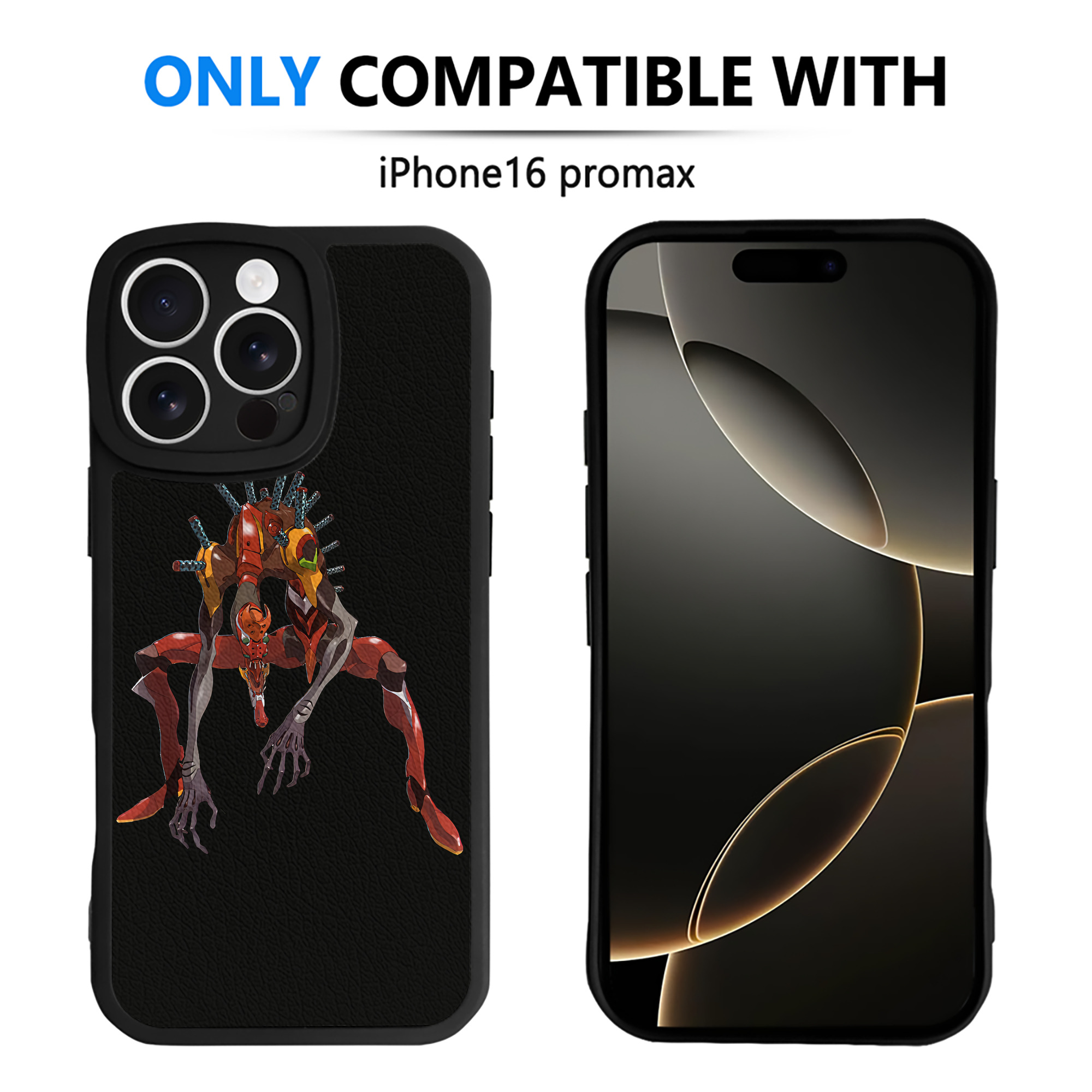 （画像用） EVA 新世紀エヴァンゲリオン 【iPhone 16シリーズ対応】シリコンスマホケース（レザー調） 材質：シリコン